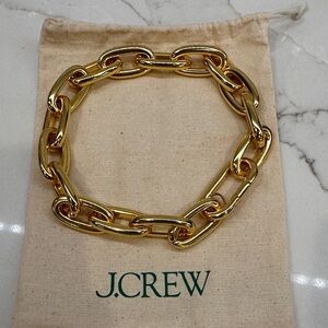 J. Crew Bold Gold Link Necklace